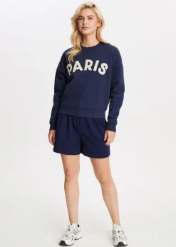 Sweaters En Hoodies<The Sting Paris geborduurde sweater donkerblauw