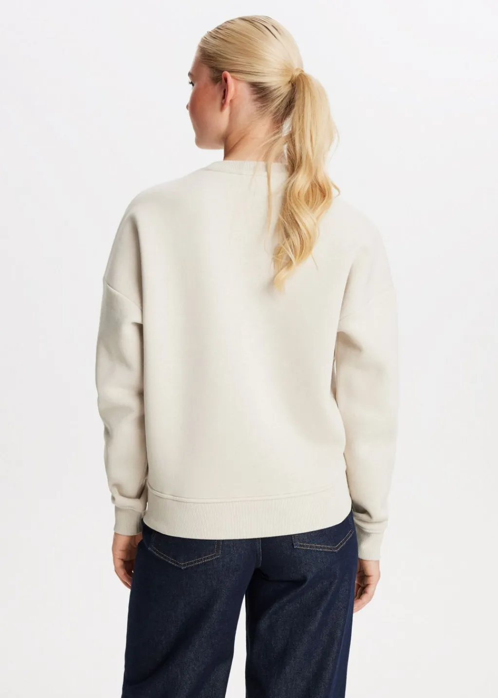 Sweaters En Hoodies<The Sting Paris geborduurde sweater lichtzand