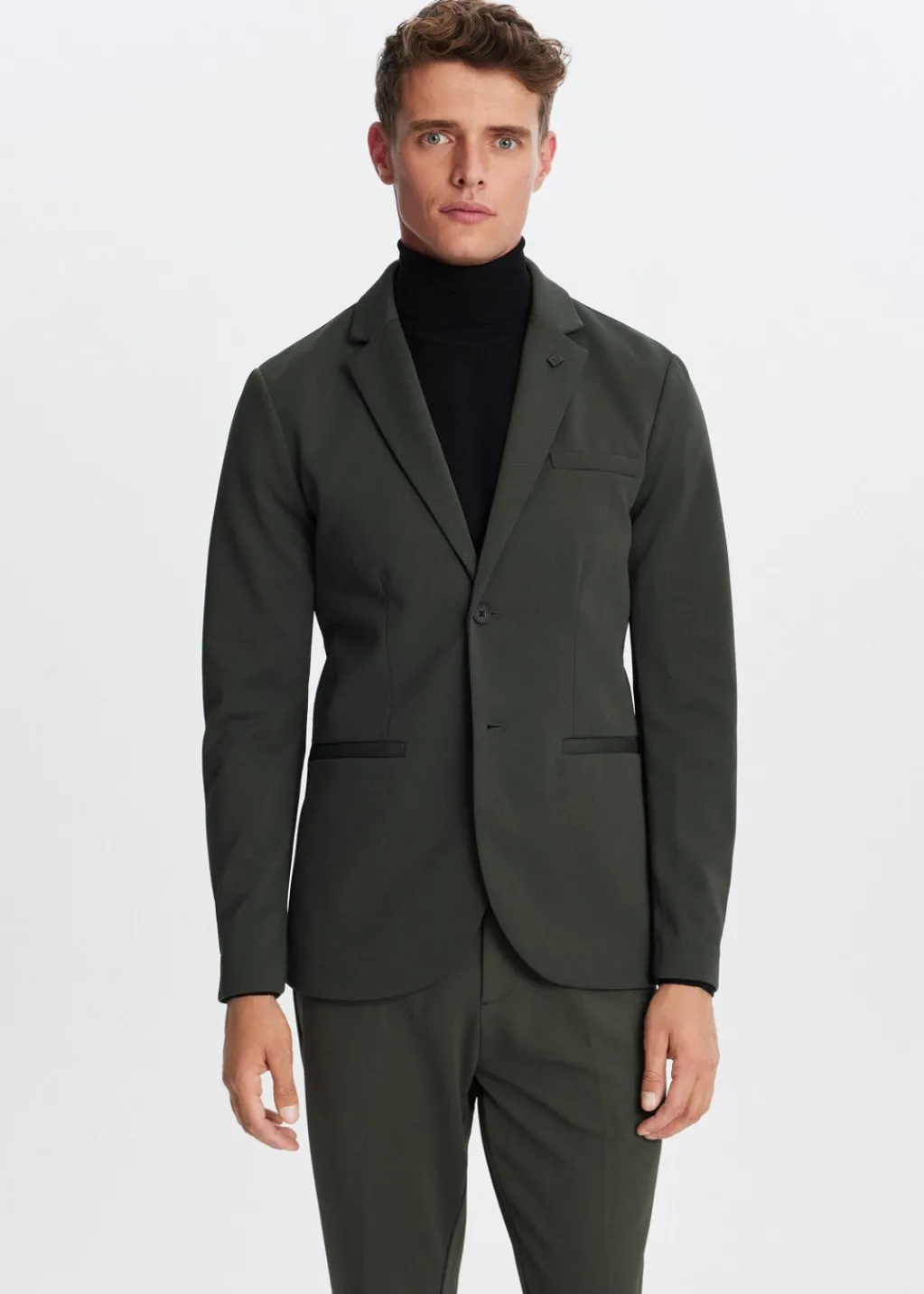 Blazers<The Sting Piqué blazer donkergroen