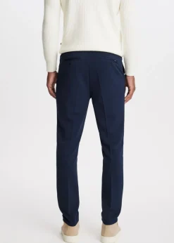 Broeken<The Sting Piqué chino slim fit donkerblauw
