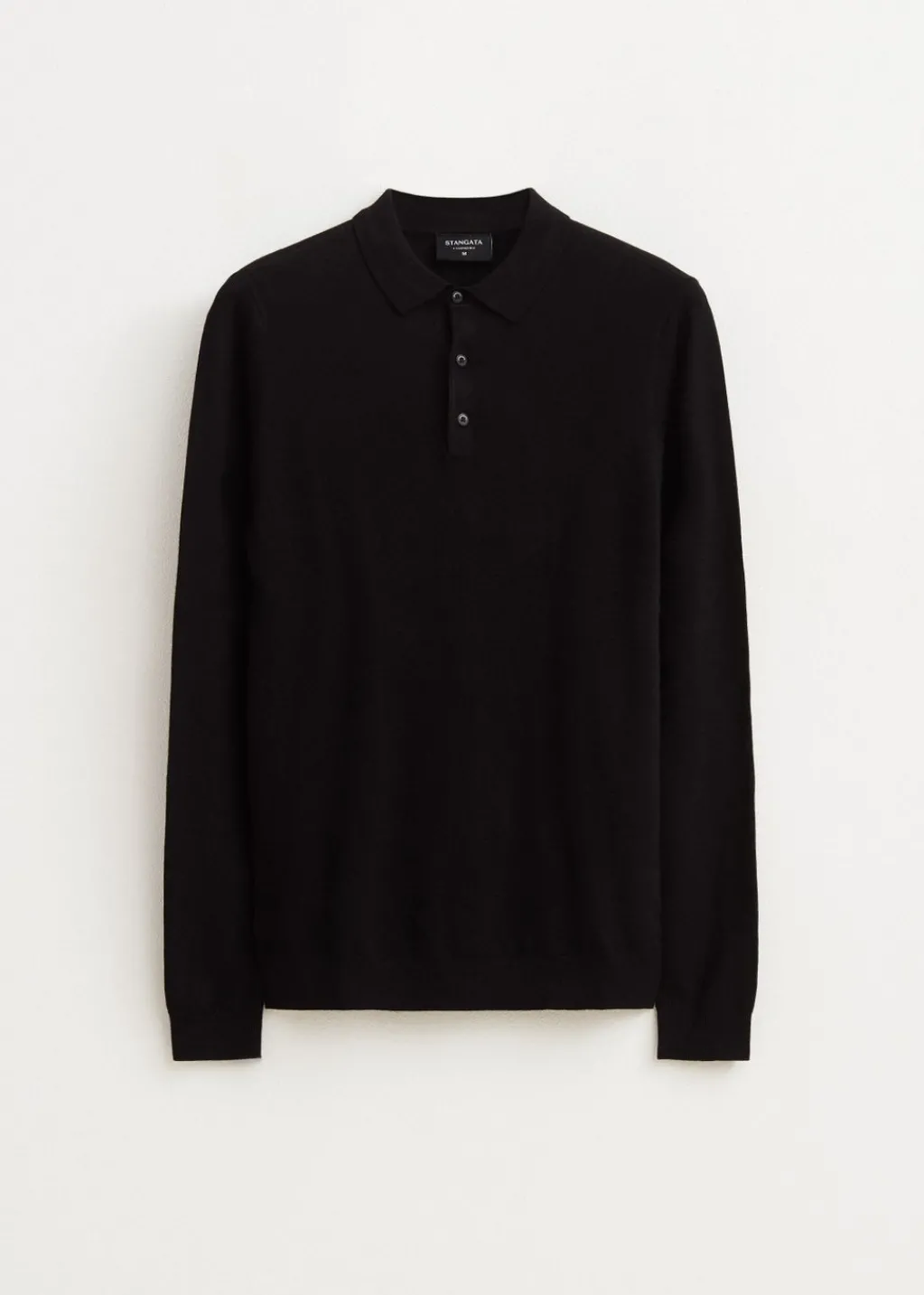 Polo's|Truien En Vesten<The Sting Polo met lange mouwen zwart