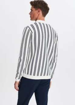Polo's|Truien En Vesten<The Sting Polo met strepen donkerblauw