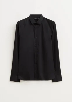 Overhemden<The Sting Poplin overhemd zwart