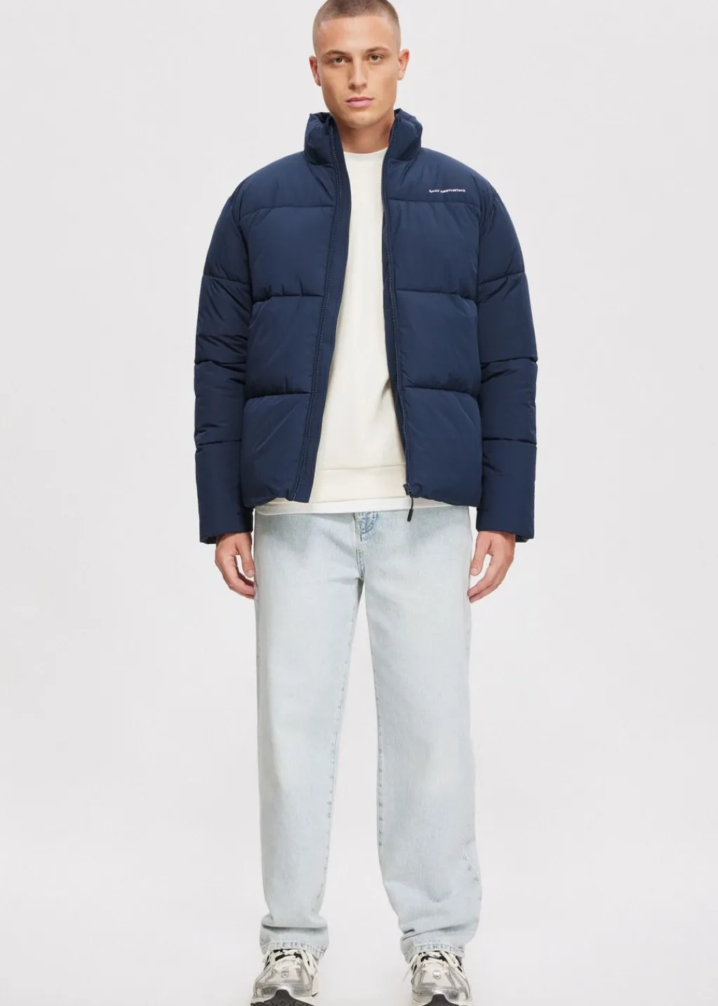 Jassen<The Sting Puffer jack donkerblauw