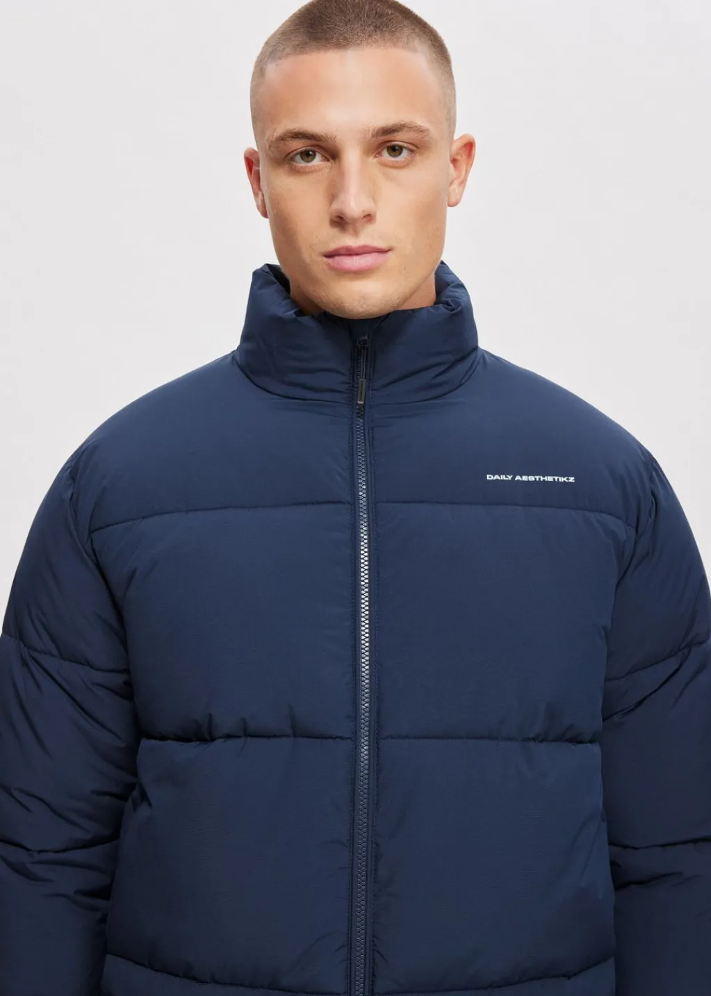 Jassen<The Sting Puffer jack donkerblauw