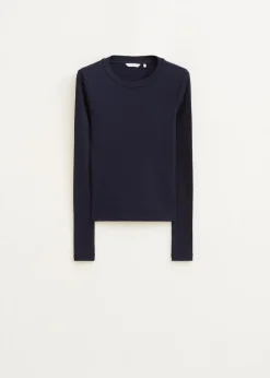 T-Shirts<The Sting Rib t-shirt met lange mouwen donkerblauw