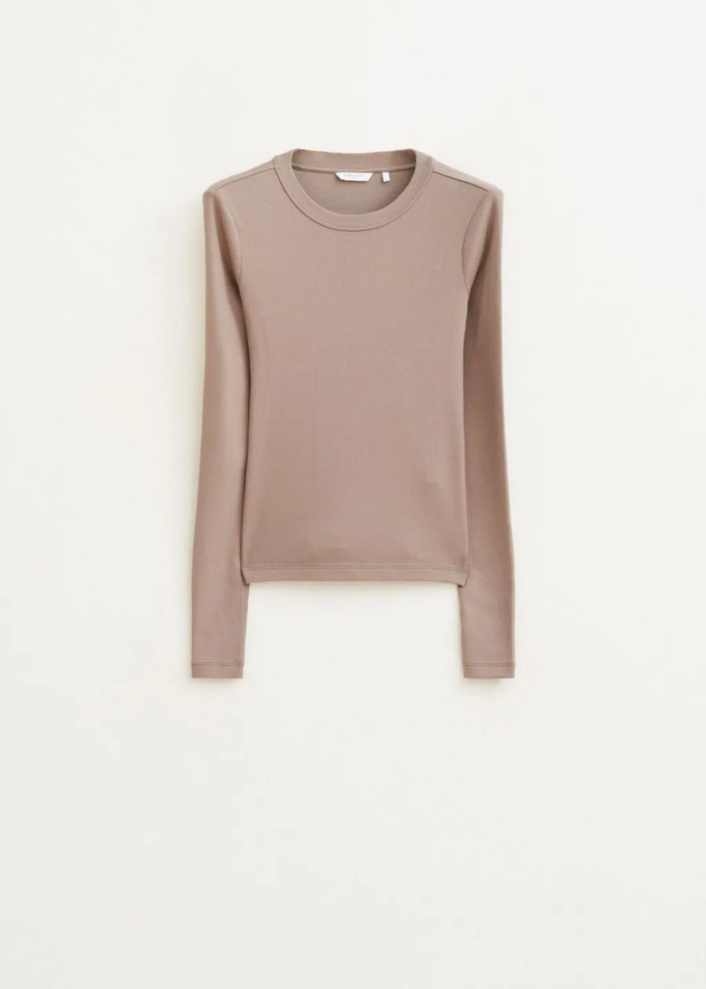 T-Shirts<The Sting Rib t-shirt met lange mouwen taupe