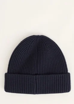 Mutsen<The Sting Ribgebreide muts donkerblauw