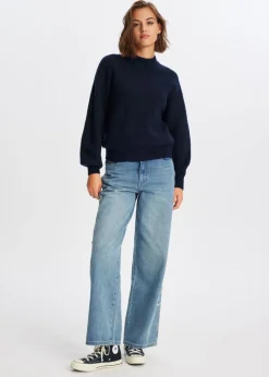 Truien En Vesten<The Sting Ribgebreide trui donkerblauw