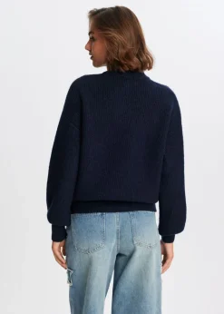 Truien En Vesten<The Sting Ribgebreide trui donkerblauw