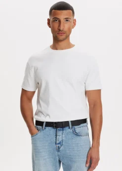 Riemen<The Sting Riem leer zwart