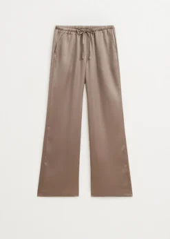 Broeken<The Sting Satijnen broek taupe