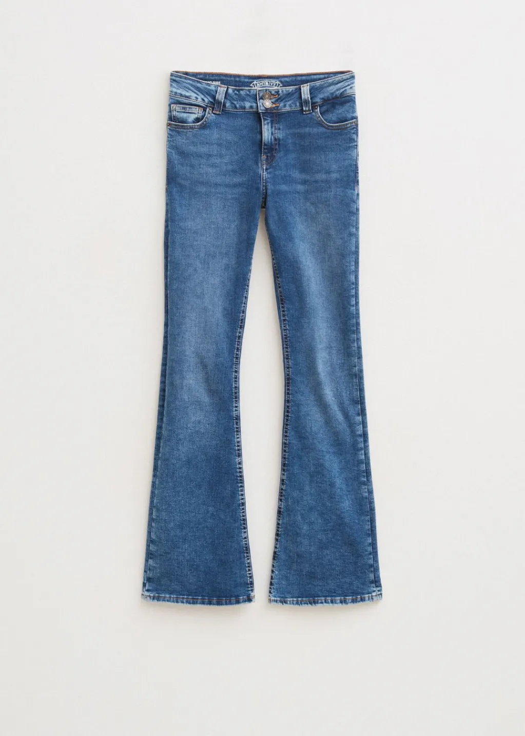 Basics|Jeans<The Sting Soft flared jeans blauw, used middle