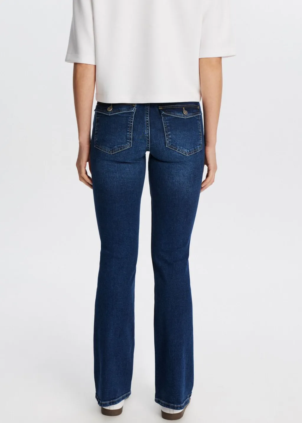 Jeans<The Sting Soft flared jeans donkerblauw