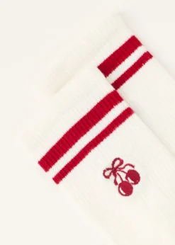 Sokken<The Sting Sokken met geborduurd detail rood
