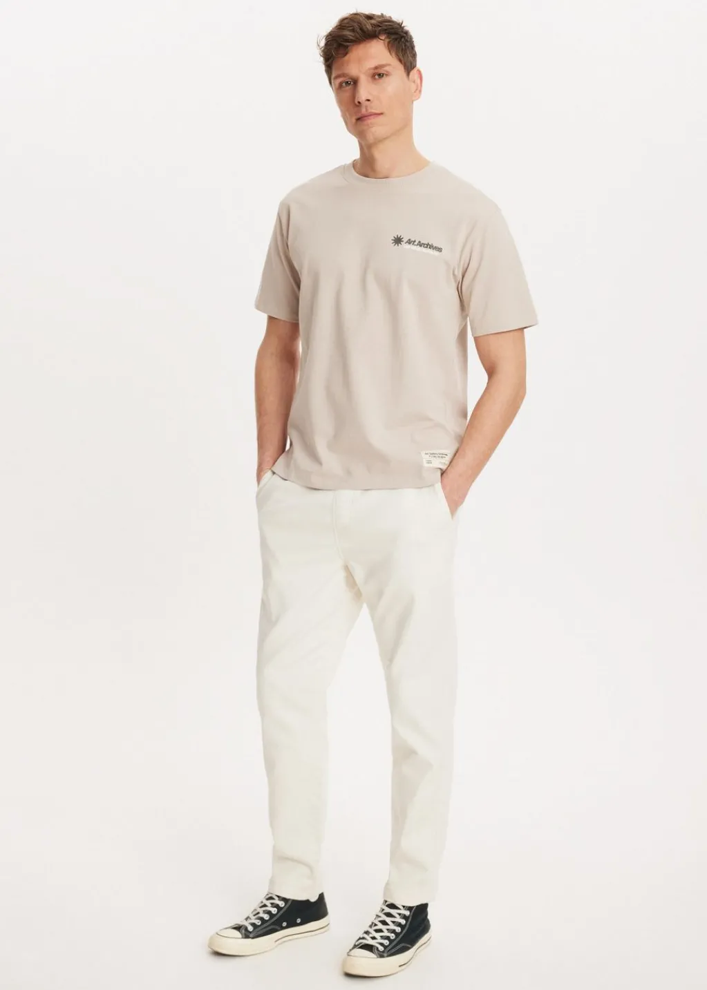 Basics|Jeans<The Sting Straight leg jeans jog ecru