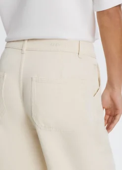 Jeans<The Sting Straight leg jeans met baggy fit ecru