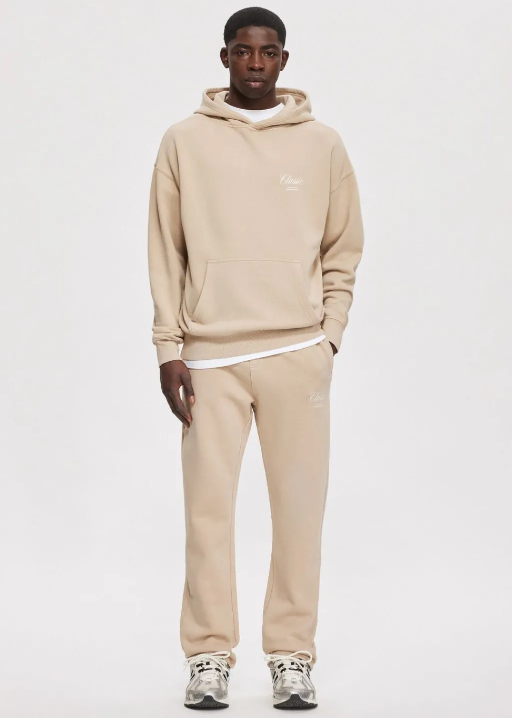 Broeken<The Sting Straight leg joggingbroek taupe