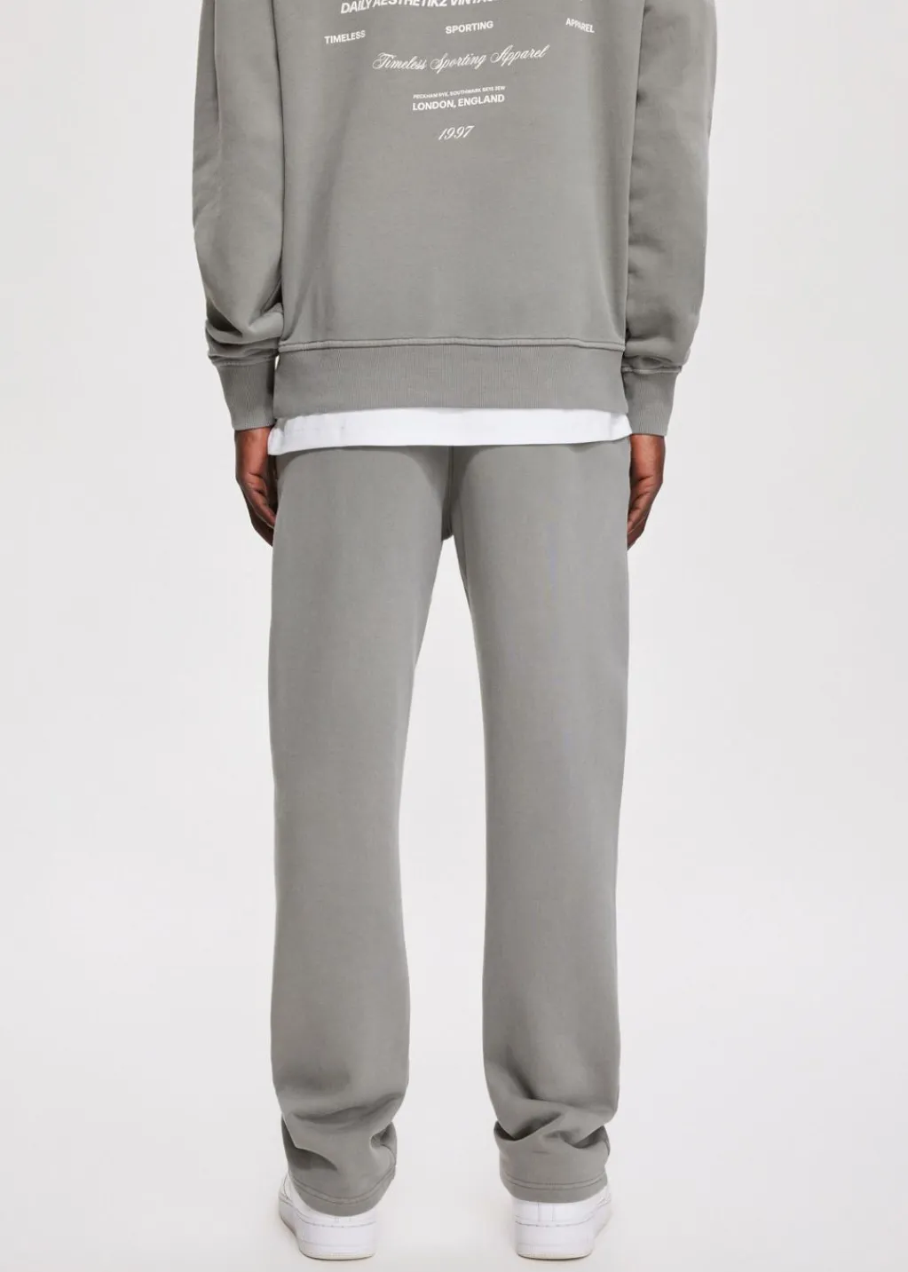 Broeken<The Sting Straight leg joggingbroek grijs