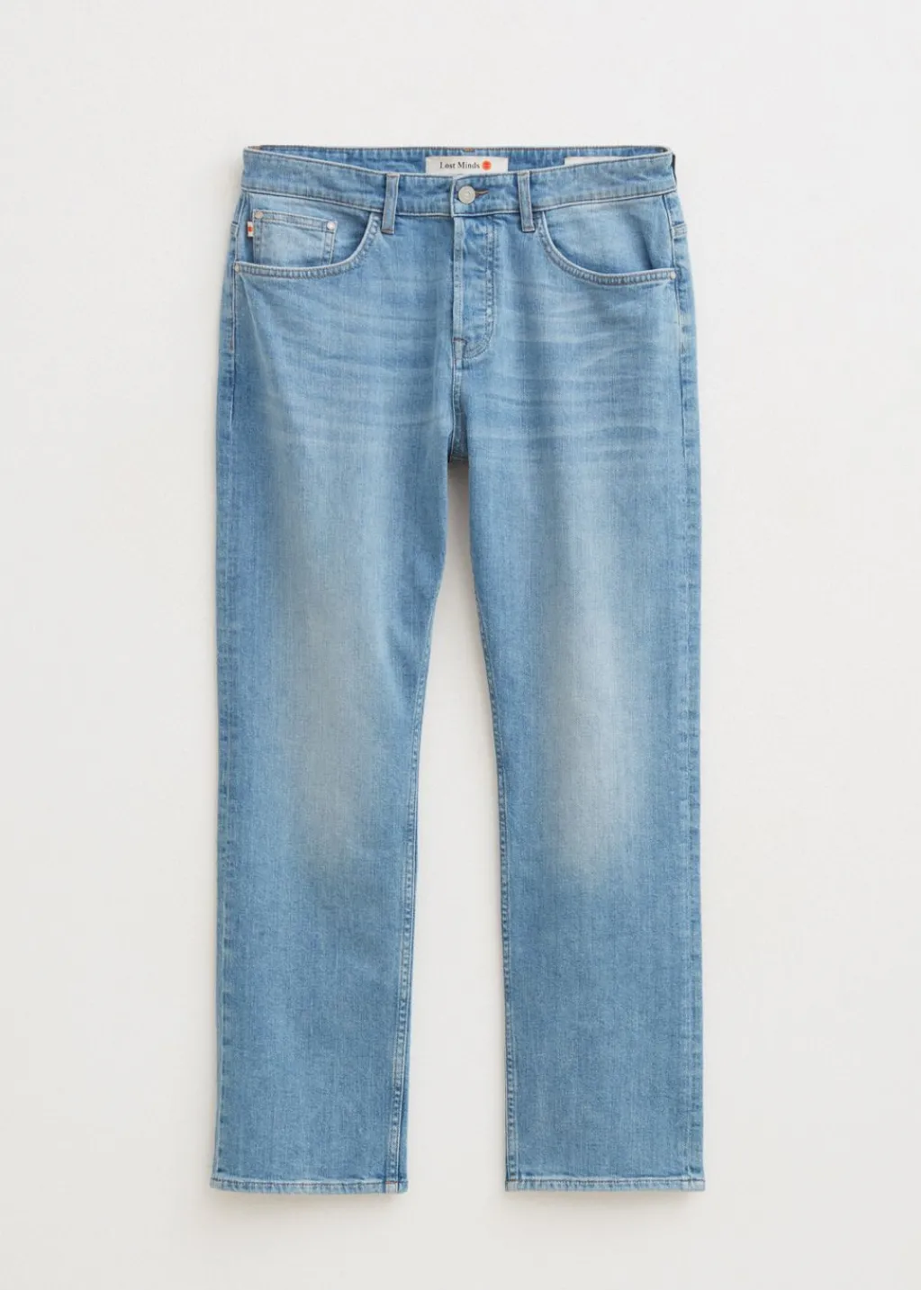 Jeans<The Sting Stretchy straight leg jeans blauw, used middle
