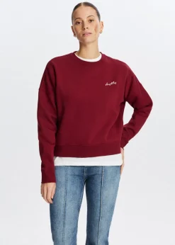 Sweaters En Hoodies<The Sting Sweater met broderie donkerrood