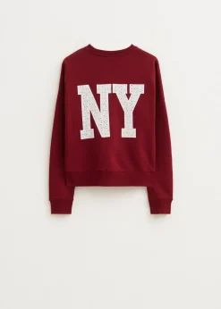 Sweaters En Hoodies<The Sting Sweater met broderie donkerrood