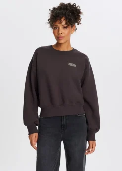Sweaters En Hoodies<The Sting Sweater met collect print donkerbruin