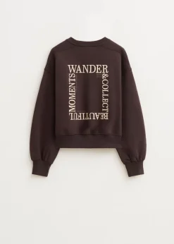 Sweaters En Hoodies<The Sting Sweater met collect print donkerbruin