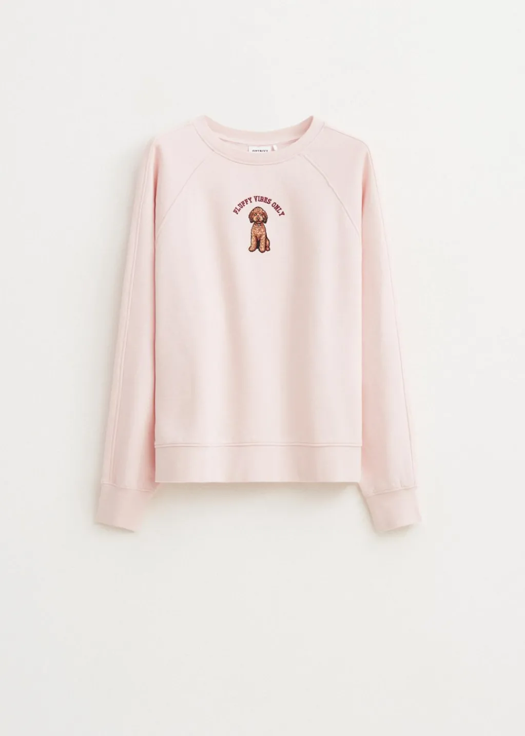 Sweaters En Hoodies<The Sting Sweater met fluffy print lichtroze