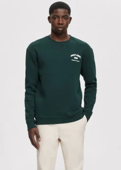 Sweaters En Hoodies<The Sting Sweater met logo petrol