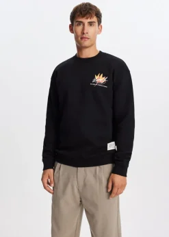 Sweaters En Hoodies<The Sting Sweater met print bloemen zwart