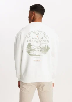Sweaters En Hoodies<The Sting Sweater met print society wit, off-white