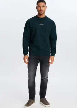 Sweaters En Hoodies<The Sting Sweater met print wereldbol groen bottle, donker