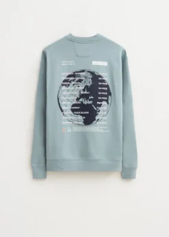 Sweaters En Hoodies<The Sting Sweater met print wereldbol blauw, ijs