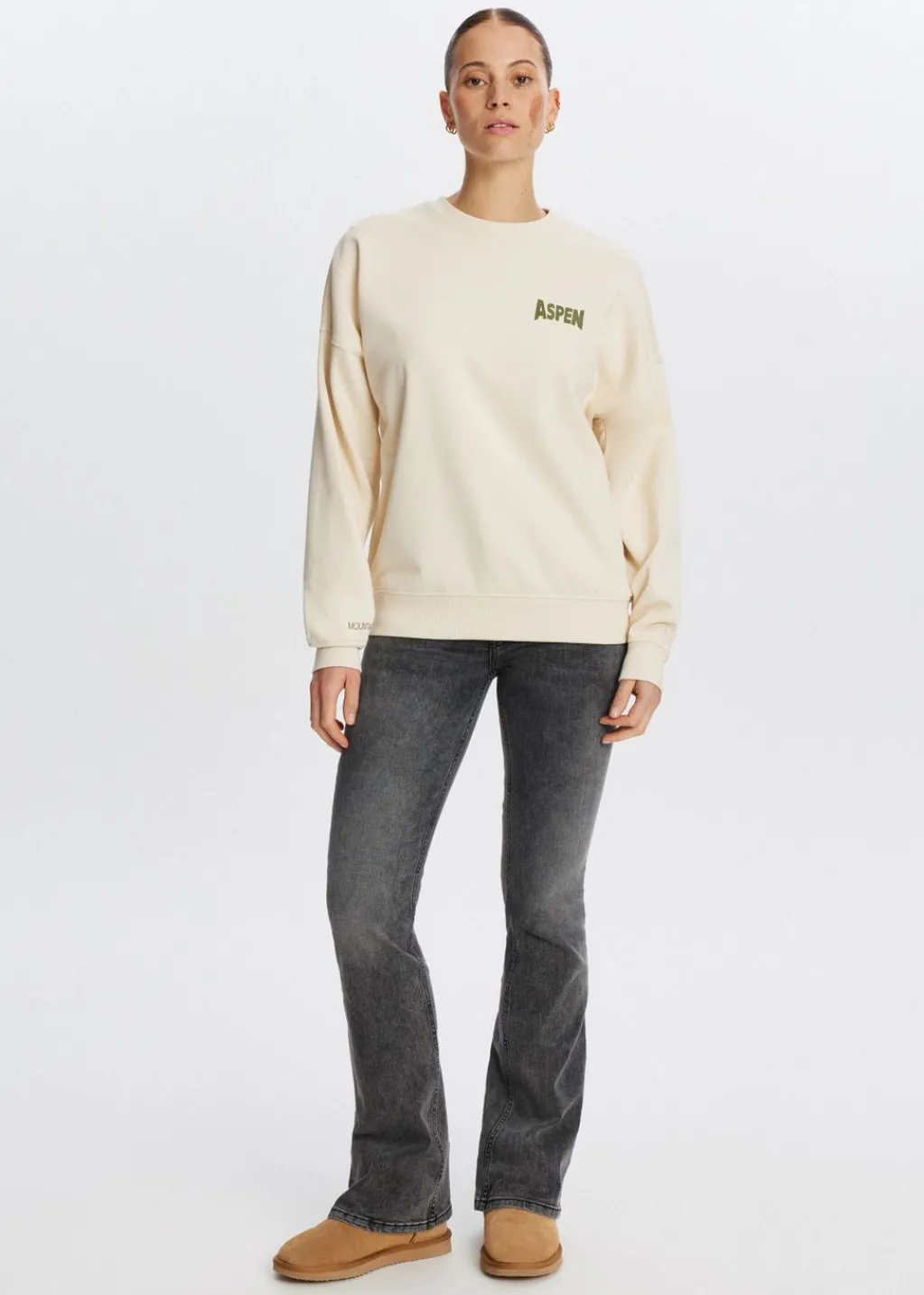 Sweaters En Hoodies<The Sting Sweater met ski print lichtzand