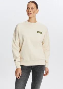 Sweaters En Hoodies<The Sting Sweater met ski print lichtzand