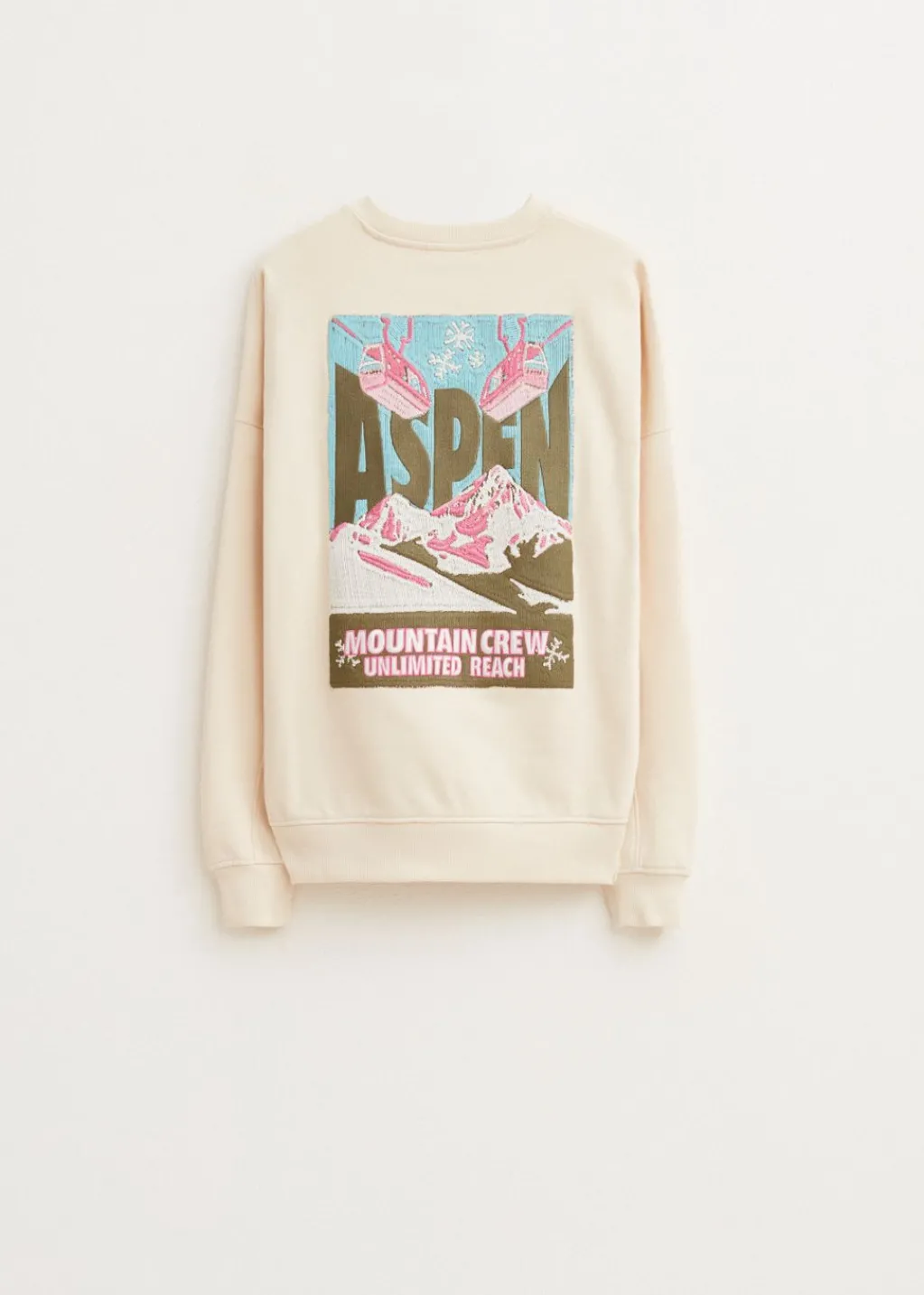 Sweaters En Hoodies<The Sting Sweater met ski print lichtzand