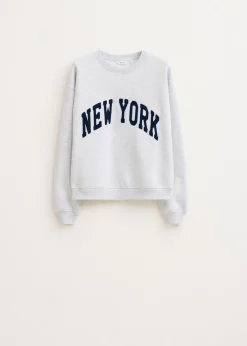 Sweaters En Hoodies<The Sting Sweater met varsity print donkerblauw