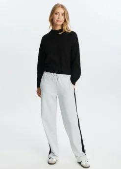 Broeken<The Sting Sweatpants met streep grijs gemêleerd