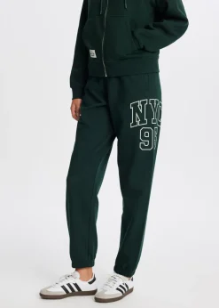 Broeken<The Sting Sweatpants met zijprint donkergroen