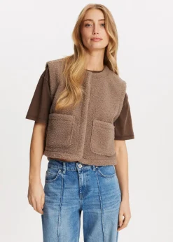 Blazers En Gilets<The Sting Teddy gilet taupe