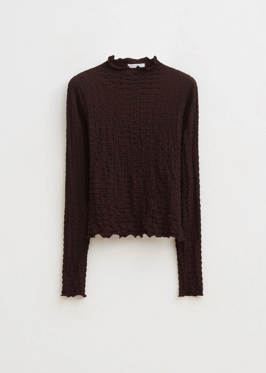 Tops<The Sting Top met strikdetail donkerbruin