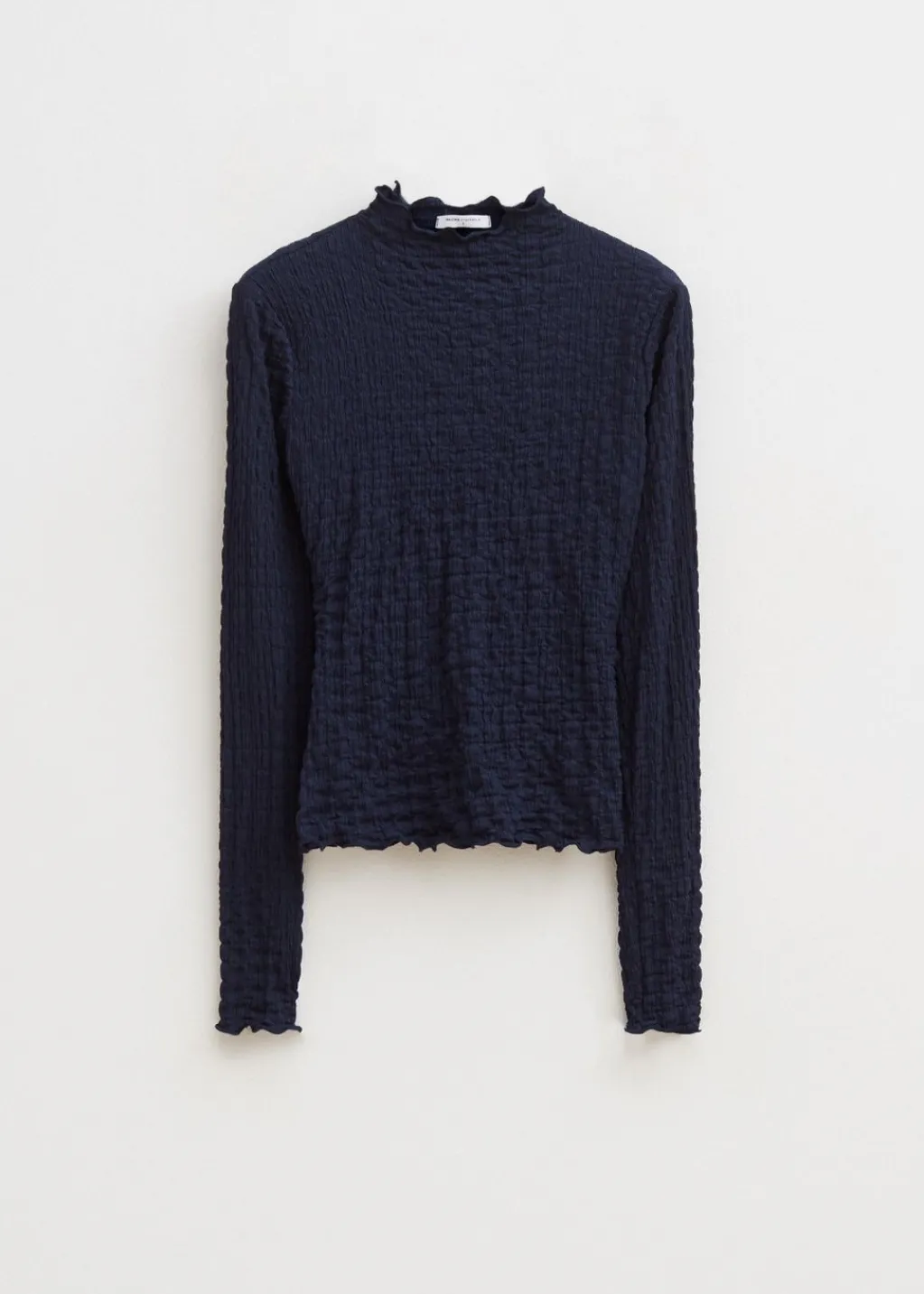 Tops<The Sting Top met strikdetail donkerblauw