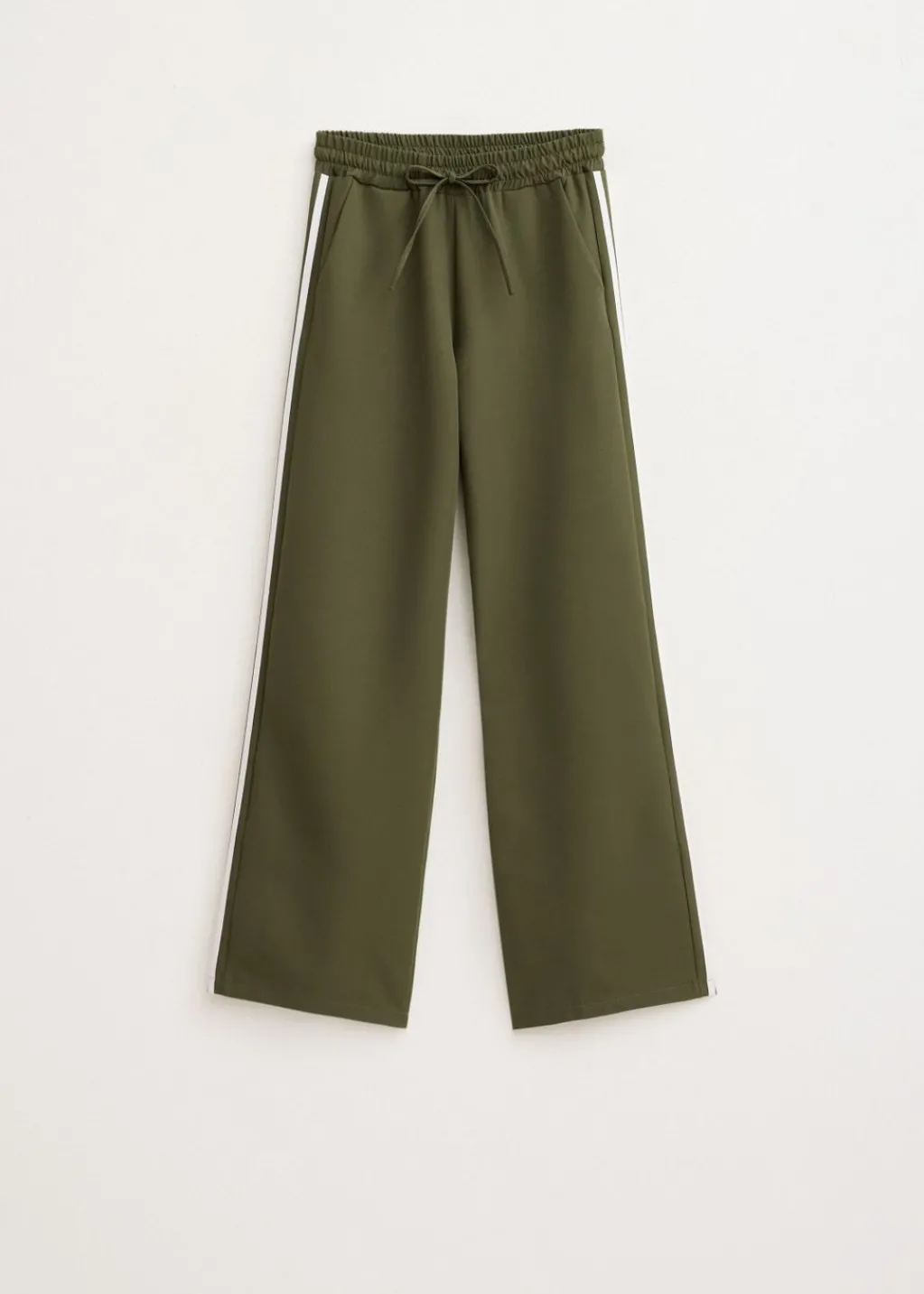 Broeken<The Sting Trackpants met streep groen, army