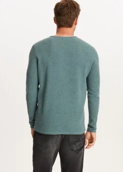 Truien En Vesten<The Sting Trui melange groen, oceaan