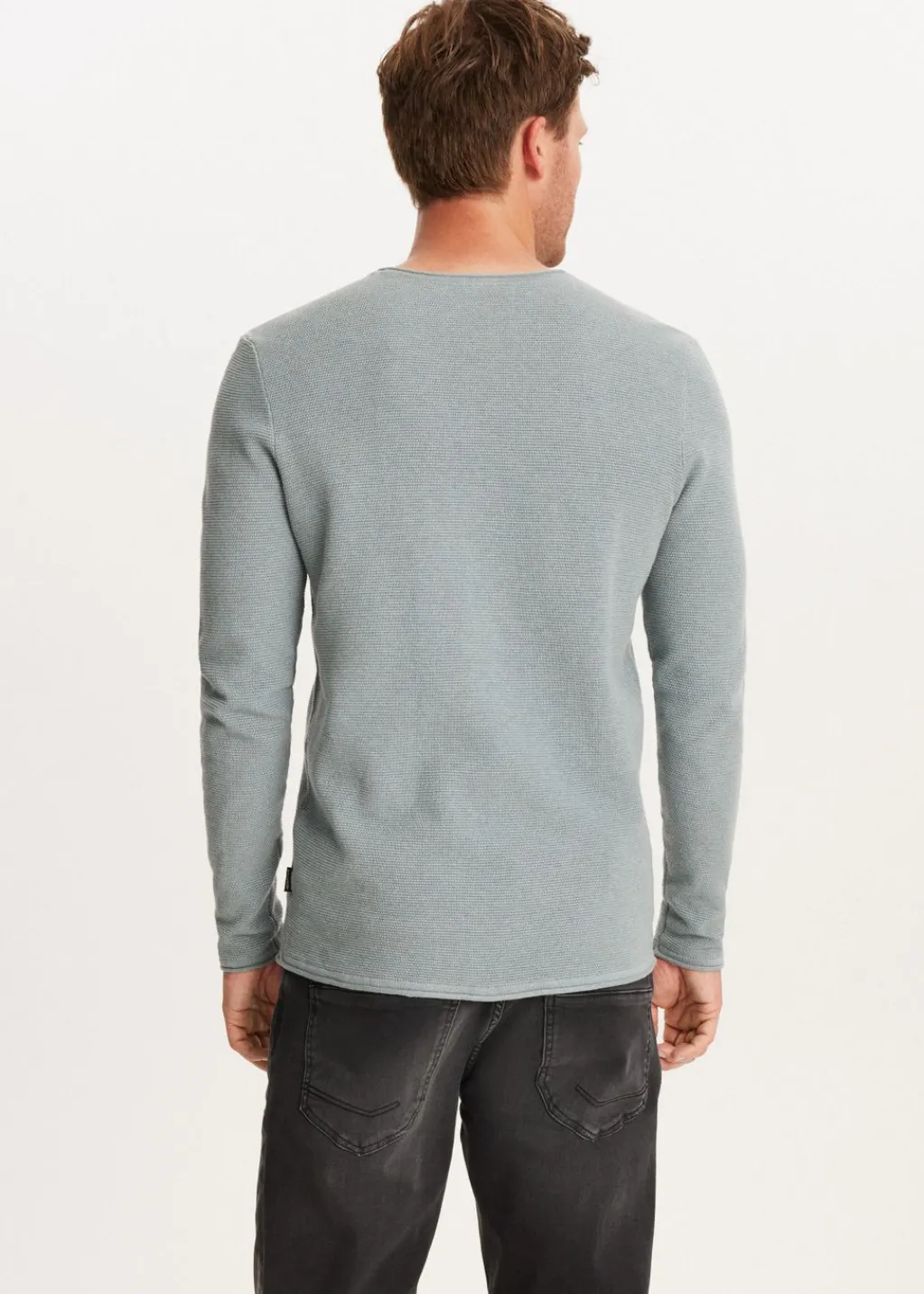 Truien En Vesten<The Sting Trui melange blauw, ijs