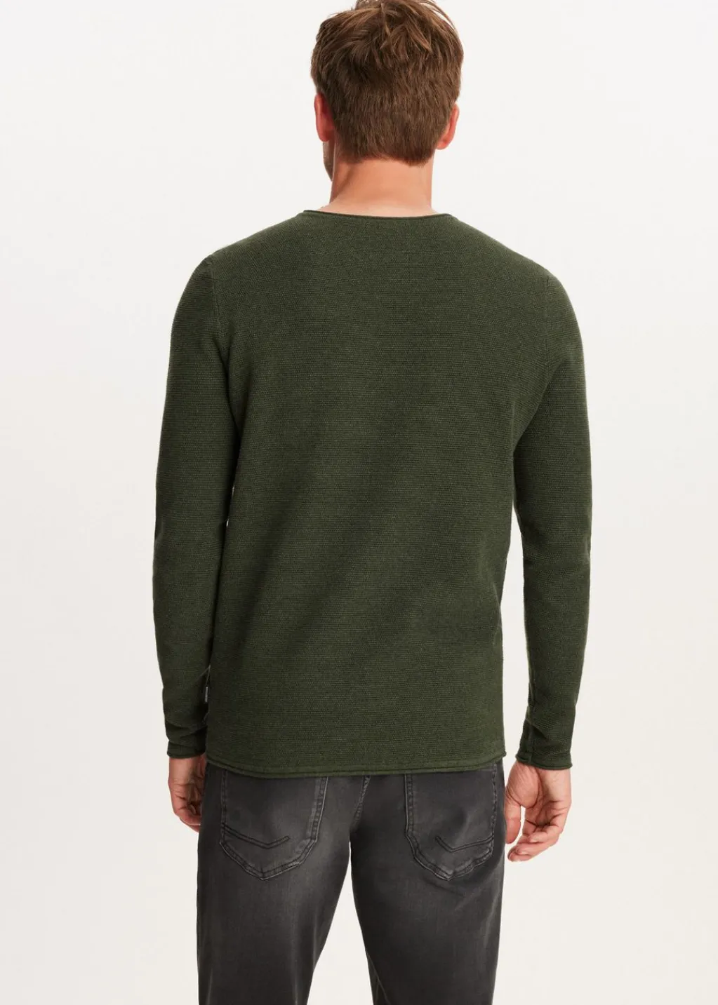 Basics|Truien En Vesten<The Sting Trui melange donkergroen