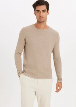 Basics|Truien En Vesten<The Sting Trui melange taupe, light