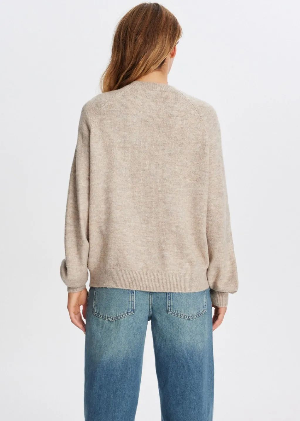 Truien En Vesten<The Sting Trui met borduurdetail zand
