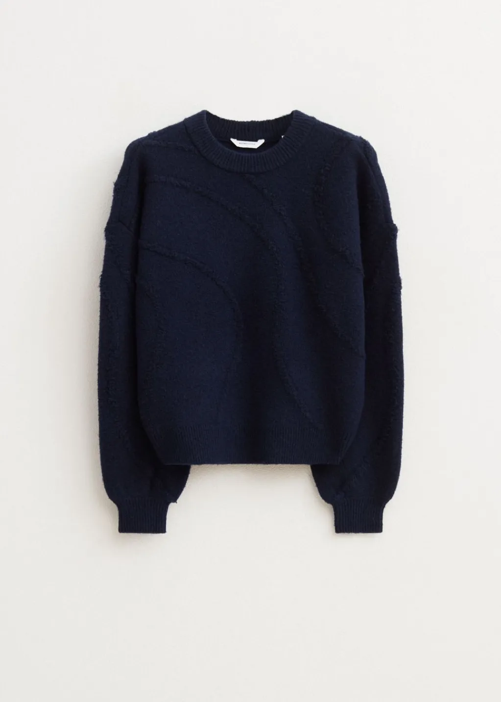 Truien En Vesten<The Sting Trui met 3D patroon donkerblauw